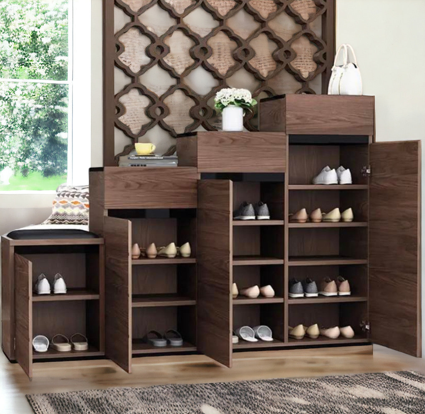 ladder and Practical Entryway Shoe Rack - CG-LASAPE0000