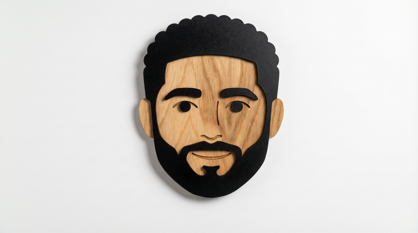 Mr. Carter – Wooden Wall Mask
