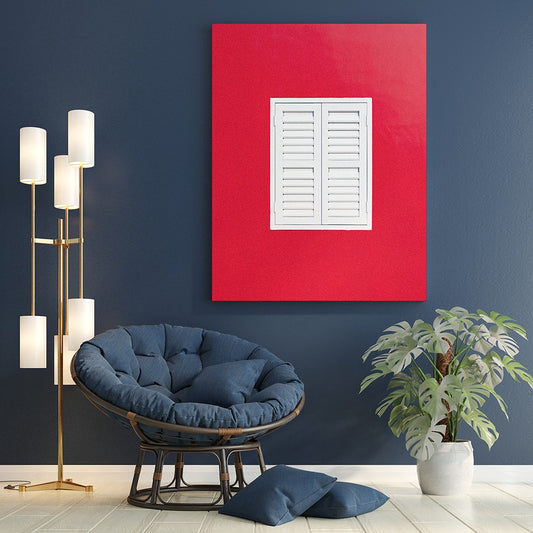 Minimalist White Window Art | Canvas Wall Art | Catchy Gallery | CG-103