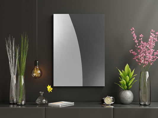 Minimalist Grey and White Abstract | Canvas Wall Art | Catchy Gallery | CG-105