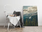 Serene Misty Mountain Peak | Canvas Wall Art | Catchy Gallery | CG-111