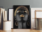 Exquisite Golden Veil Portrait | Canvas Wall Art | Catchy Gallery | CG-137