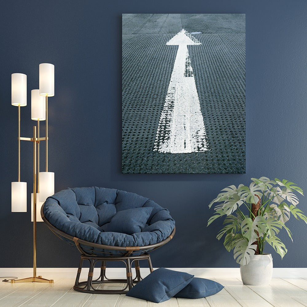 Modern Path Forward Road Arrow | Canvas Wall Art | Catchy Gallery | CG-138