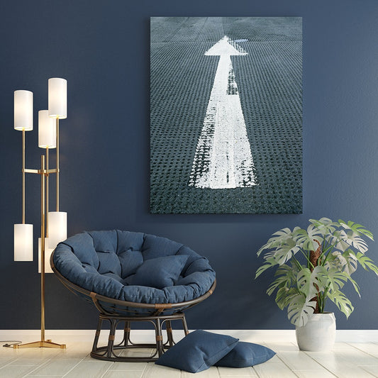 Modern Path Forward Road Arrow | Canvas Wall Art | Catchy Gallery | CG-138