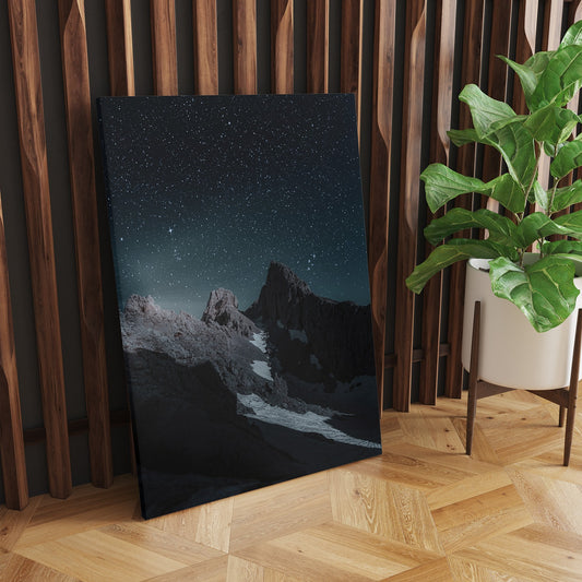 Majestic Starry Alpine Night | Canvas Wall Art | Catchy Gallery | CG-122
