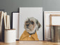 Charming Canine in Yellow Jacket | Canvas Wall Art | Catchy Gallery | CG-124