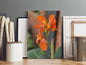 Vibrant Orange Canna Lily Bloom | Canvas Wall Art | Catchy Gallery | CG-125