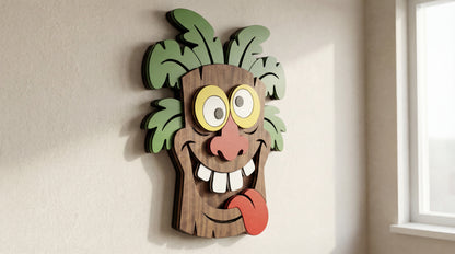 The Crazy Tiki – 3D Wooden Wall Decor