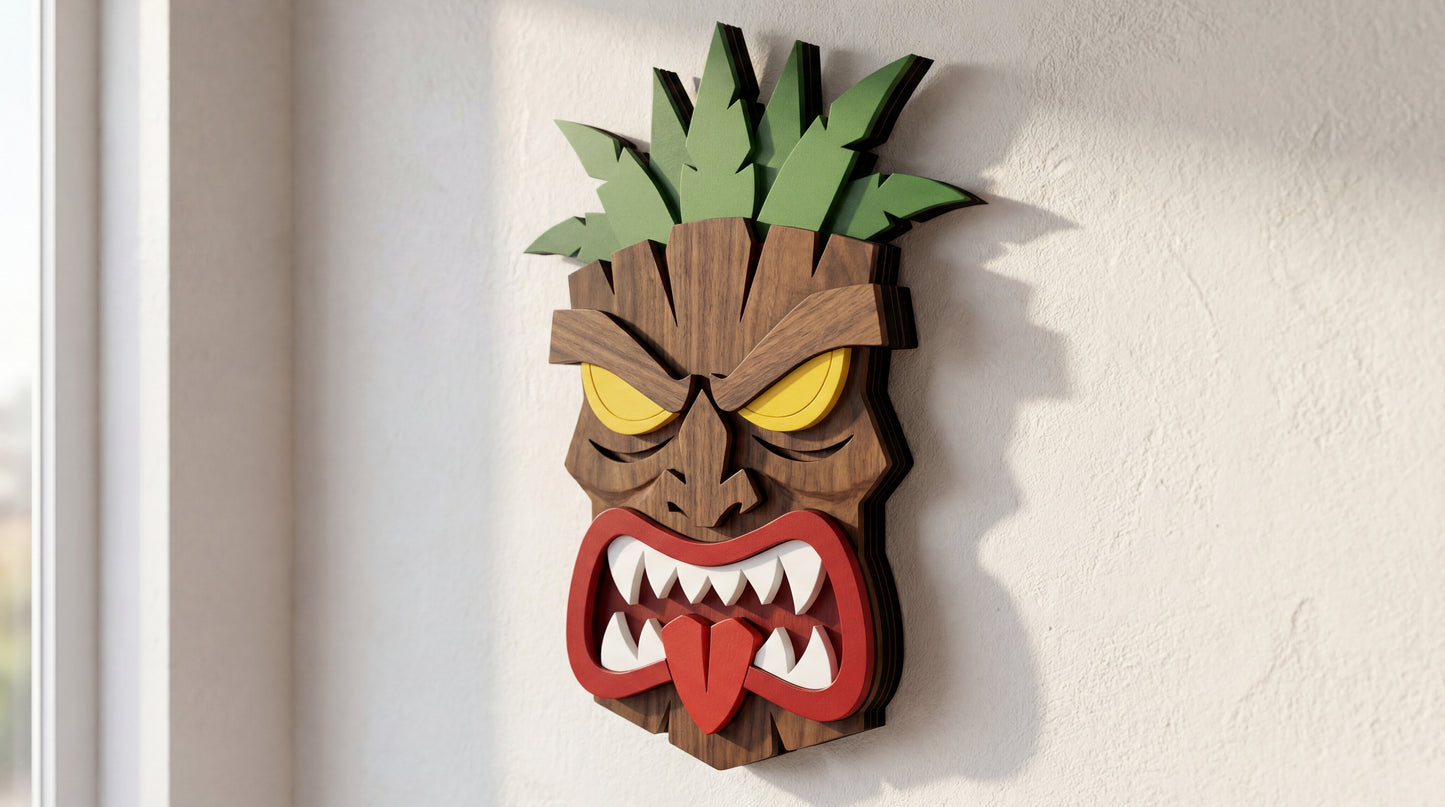 The Savage Tiki– 3D Wooden Wall Decor