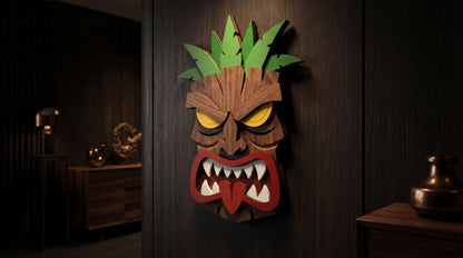 The Savage Tiki– 3D Wooden Wall Decor