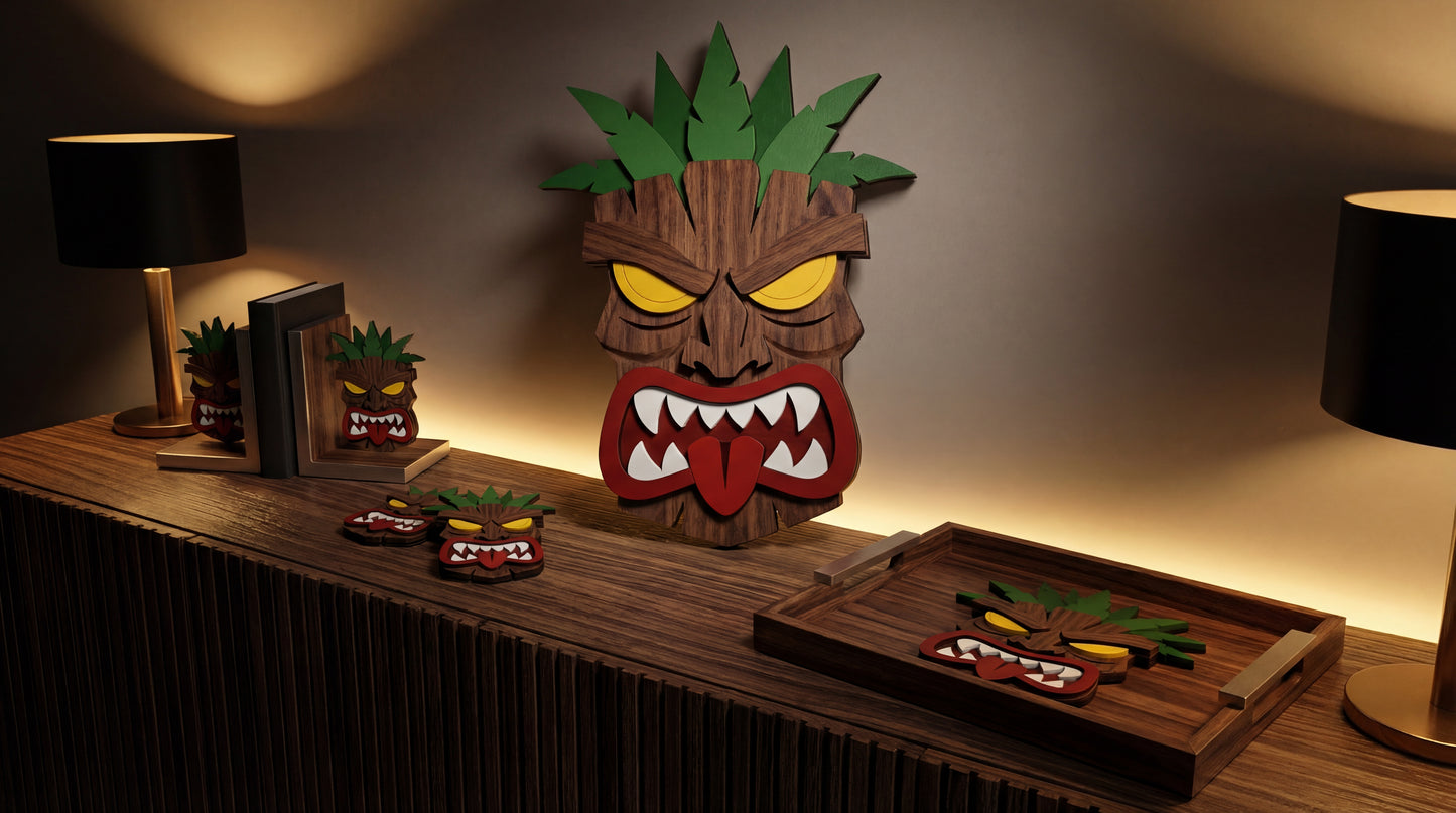 The Savage Tiki– 3D Wooden Wall Decor