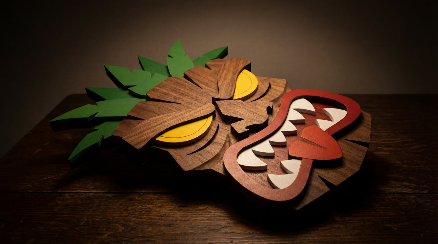 The Savage Tiki– 3D Wooden Wall Decor