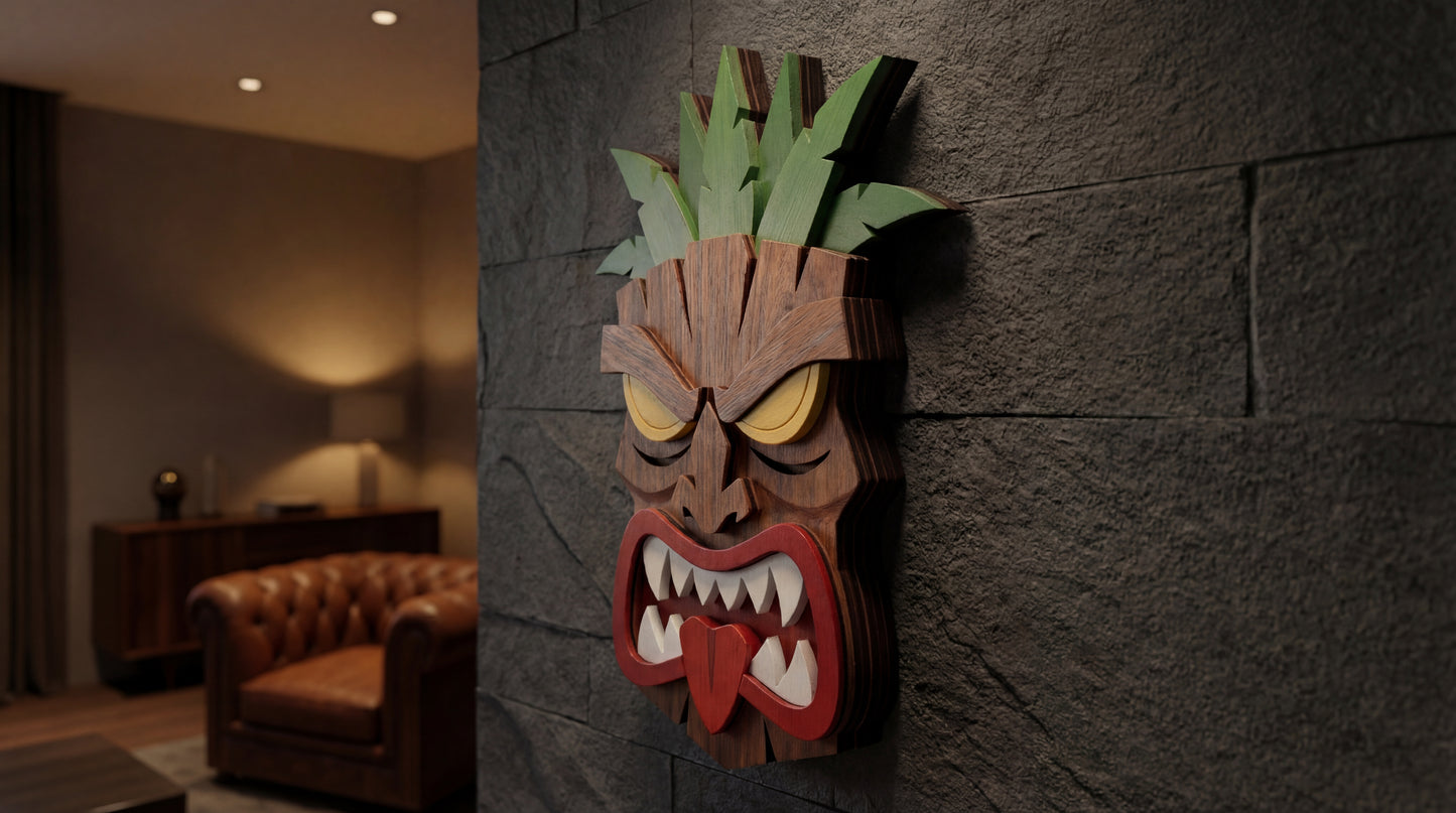 The Savage Tiki– 3D Wooden Wall Decor