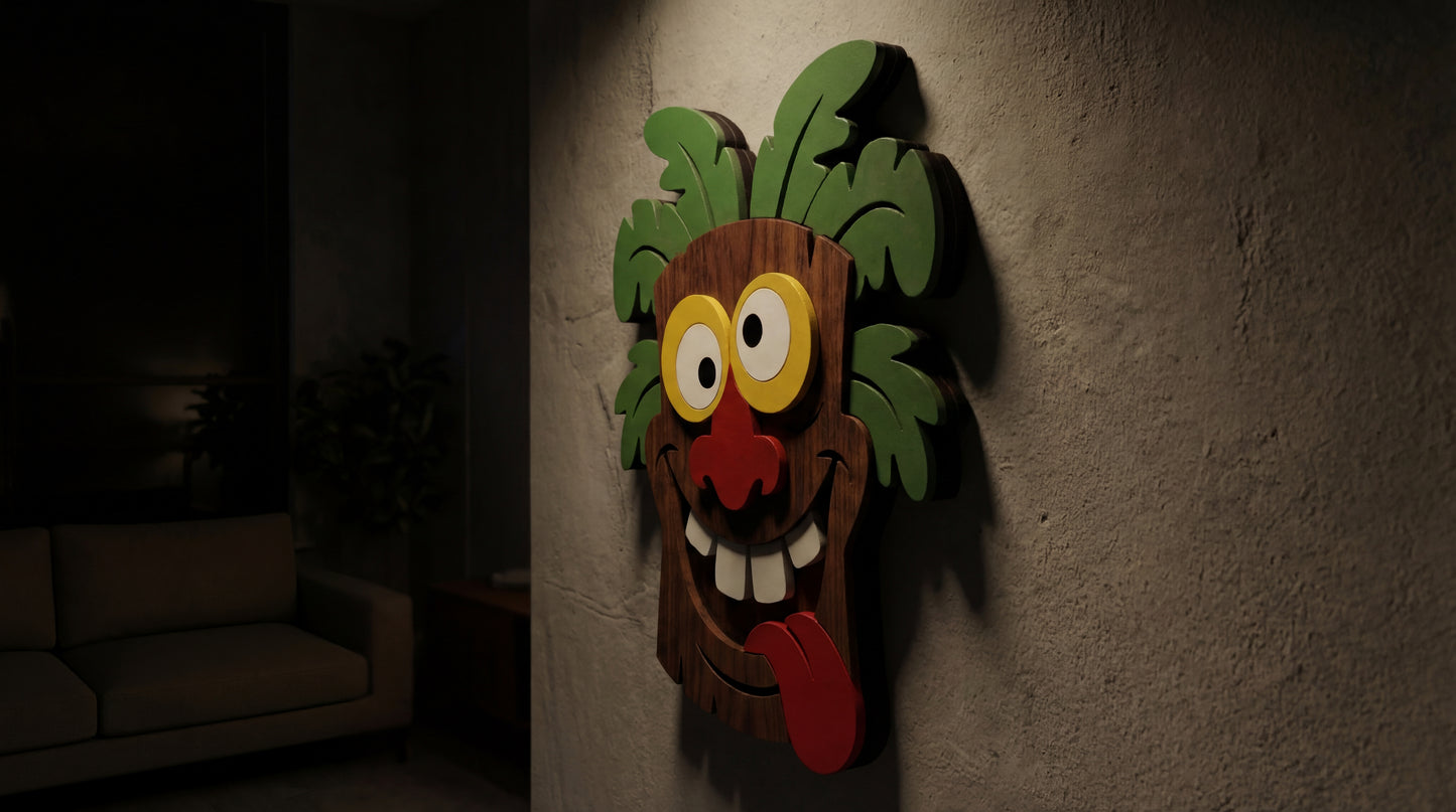 The Crazy Tiki – 3D Wooden Wall Decor