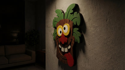 The Crazy Tiki – 3D Wooden Wall Decor