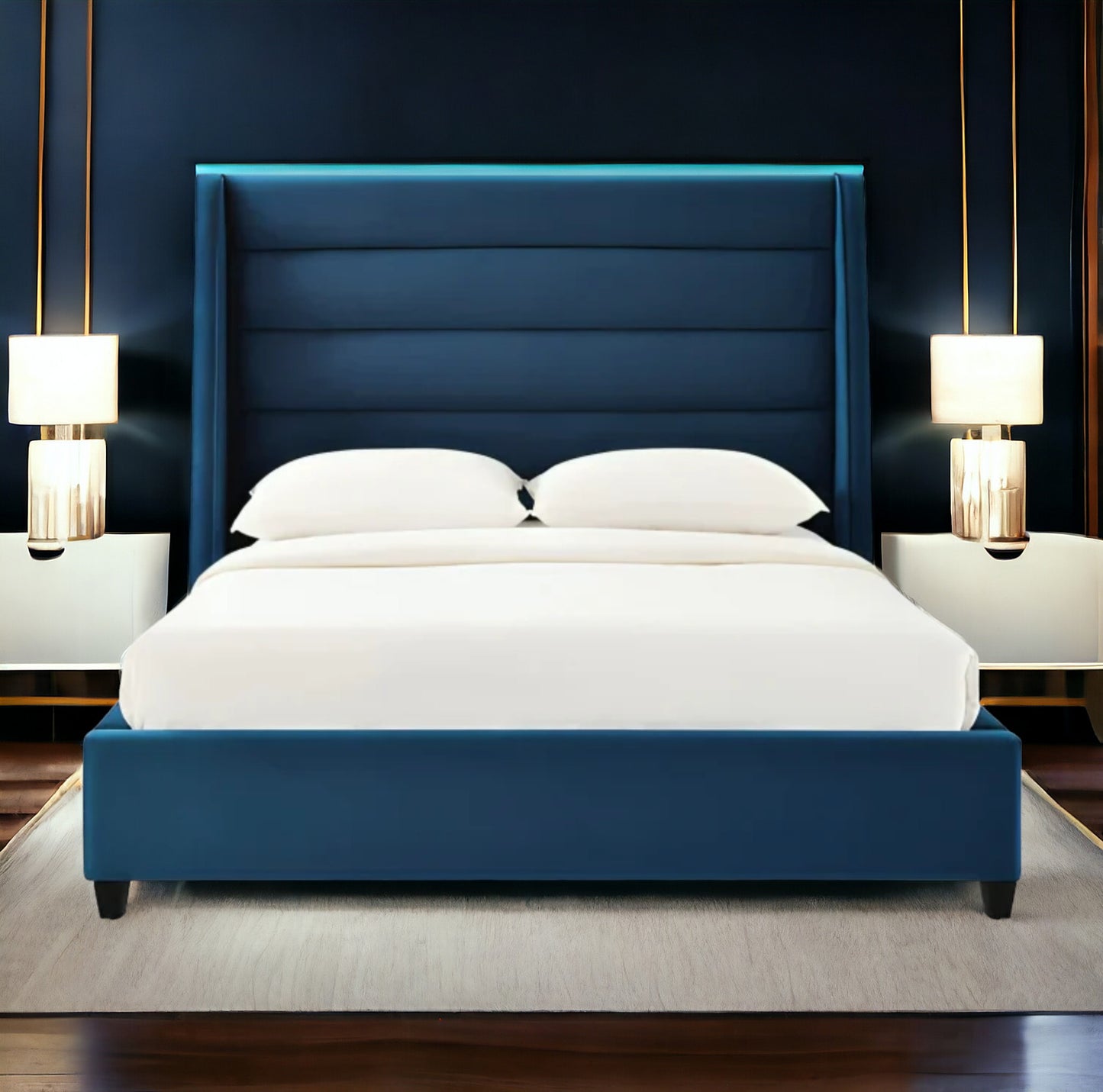 Blue Luxury Bed - CG-BLBC0000