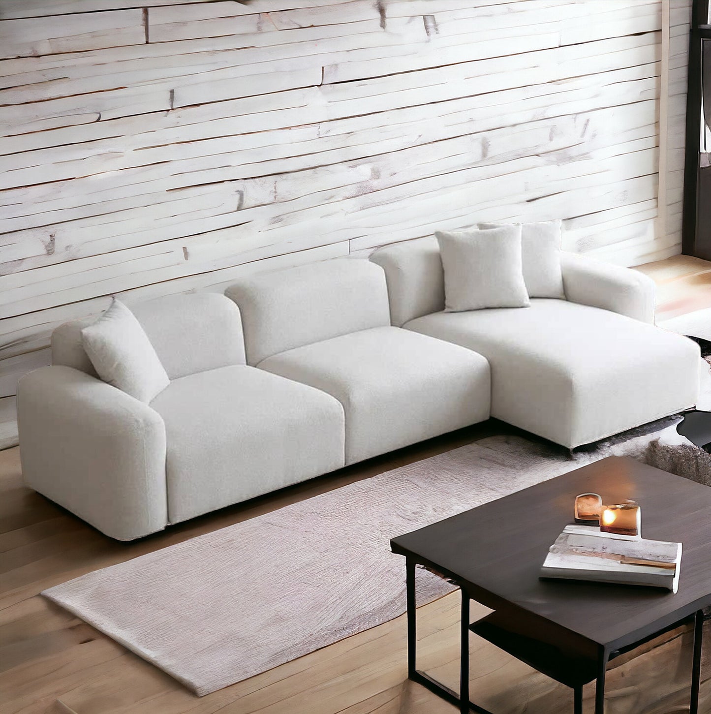 Luxurious Pearl Corner Sofa - CG-LPCS0001