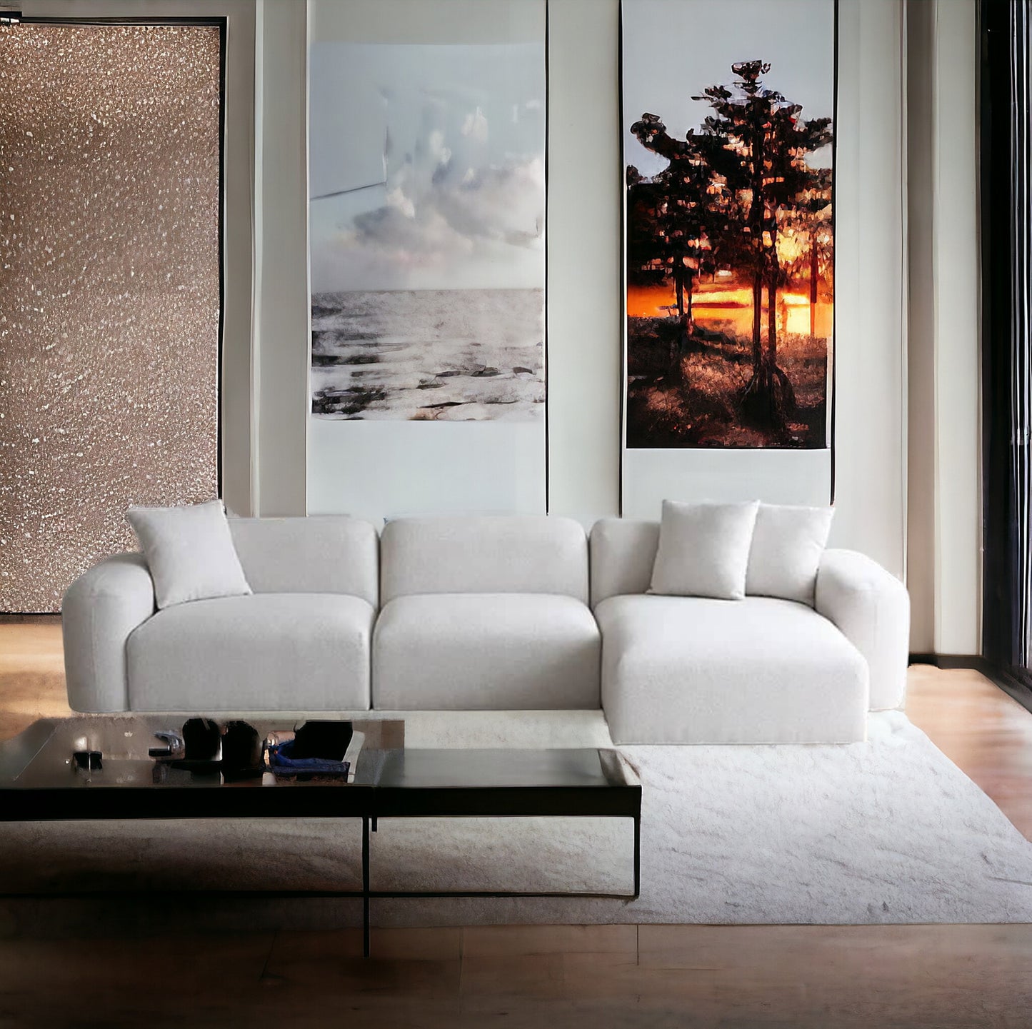 Luxurious Pearl Corner Sofa - CG-LPCS0001