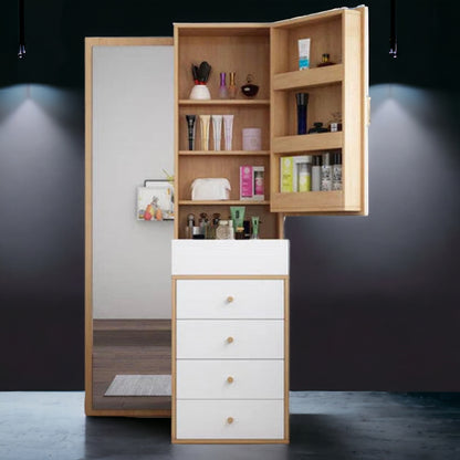 Catchy Dressing Table with Mirror And Drawers - CG-NDTW0000