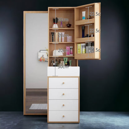 Catchy Dressing Table with Mirror And Drawers - CG-NDTW0000