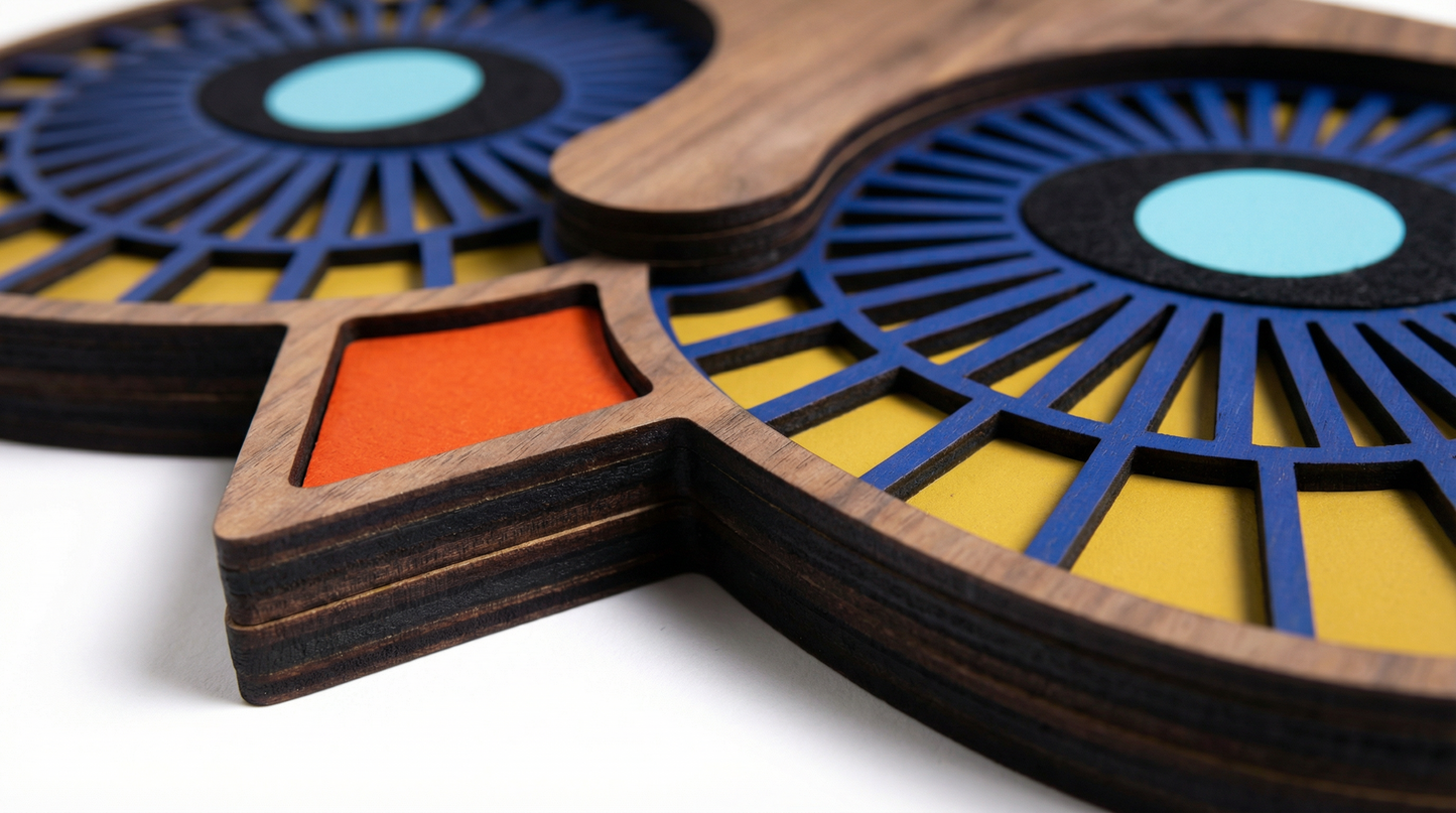 Eye Owl Wall Mask - Wooden wall decor