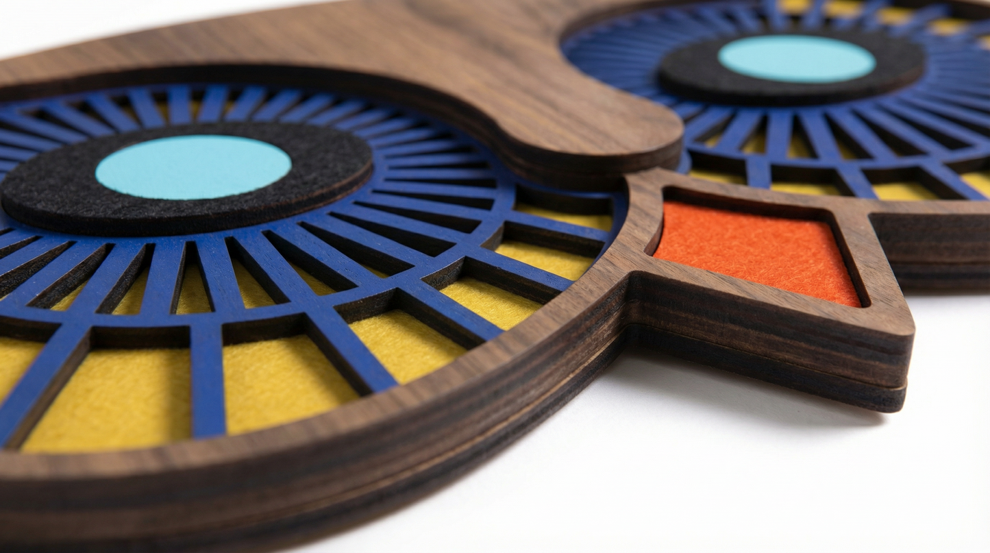 Eye Owl Wall Mask - Wooden wall decor