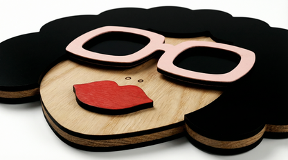 Ms. Bella – Wooden Wall Mask