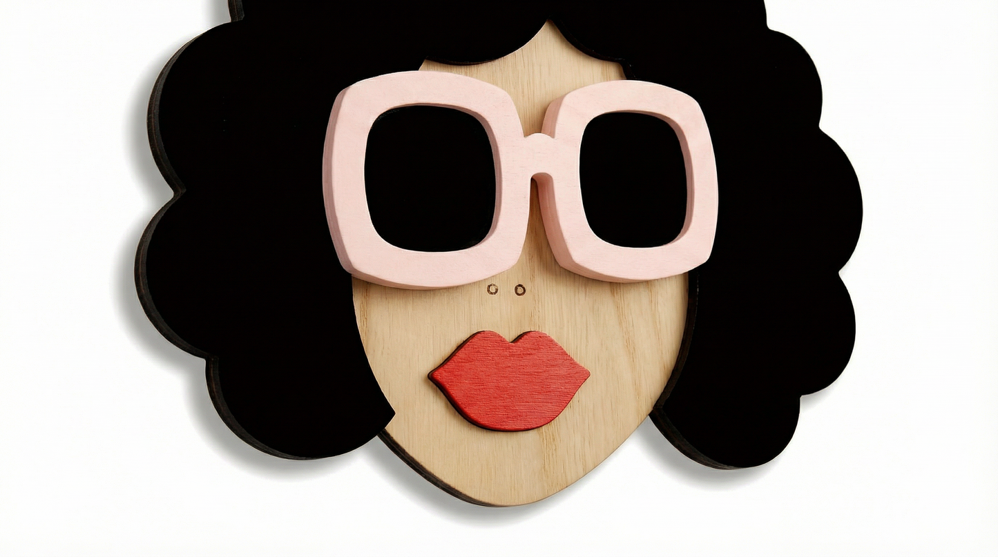 Ms. Bella – Wooden Wall Mask