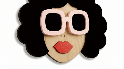 Ms. Bella – Wooden Wall Mask