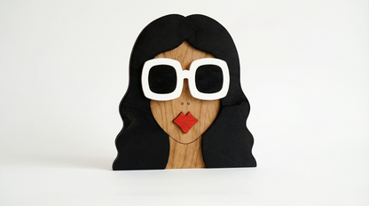 Miss Luna – Wooden Wall Mask