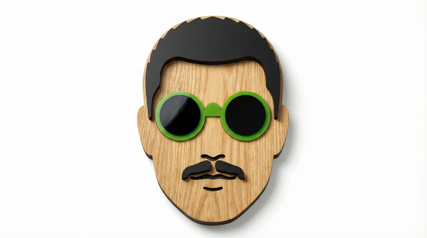 Mr. Jony – Wooden Wall Mask