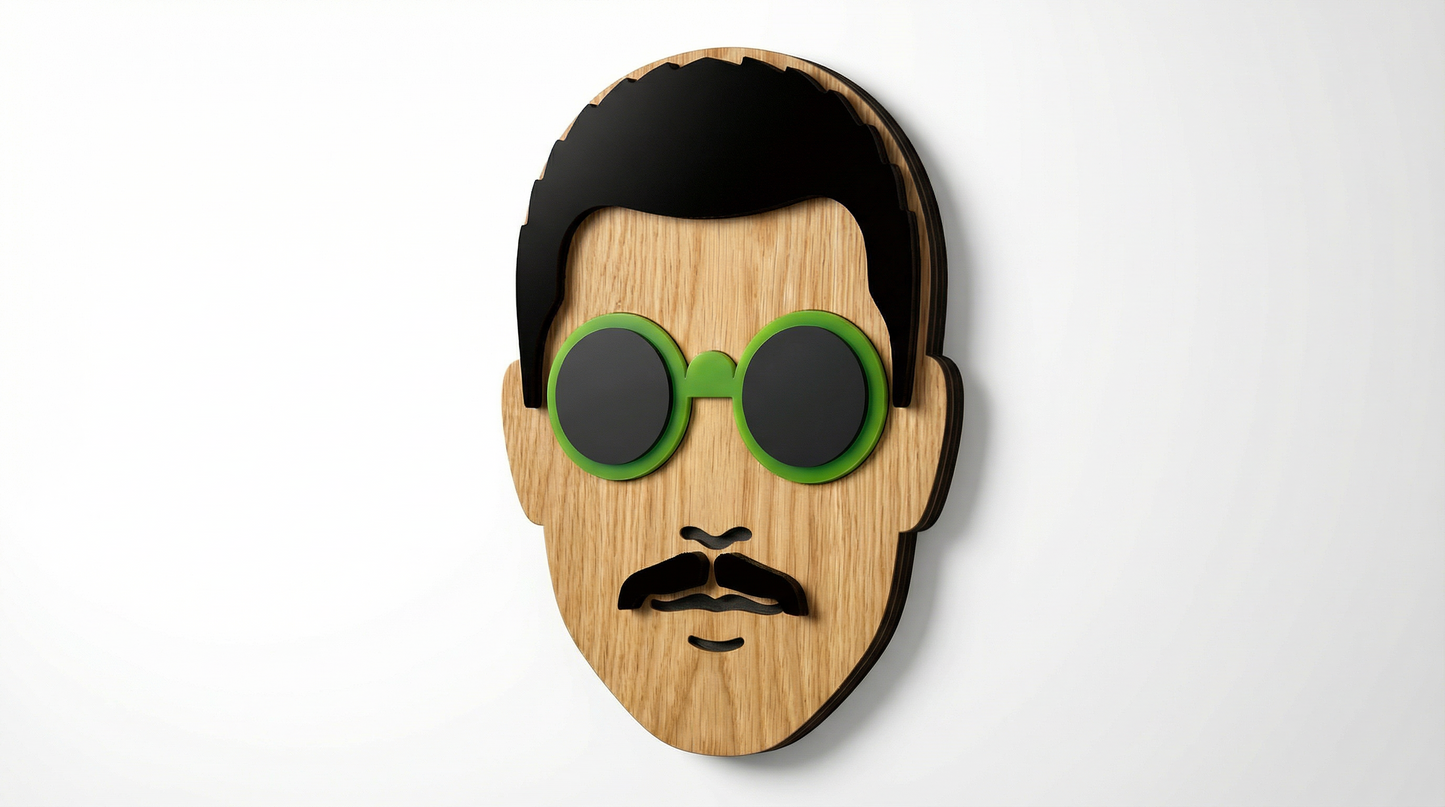 Mr. Jony – Wooden Wall Mask