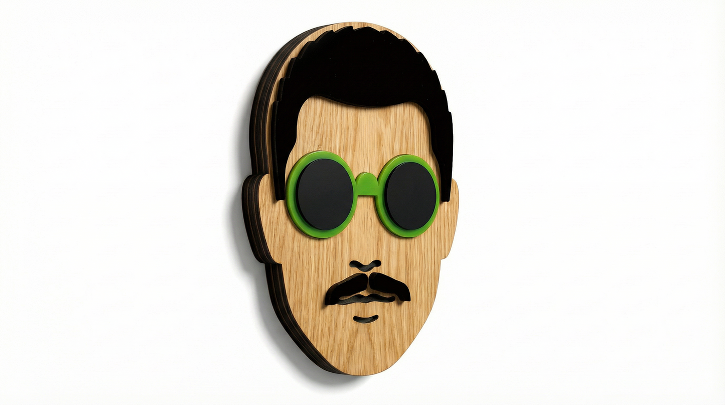 Mr. Jony – Wooden Wall Mask