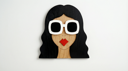 Miss Luna – Wooden Wall Mask