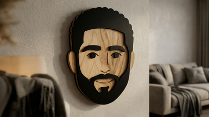 Mr. Carter – Wooden Wall Mask