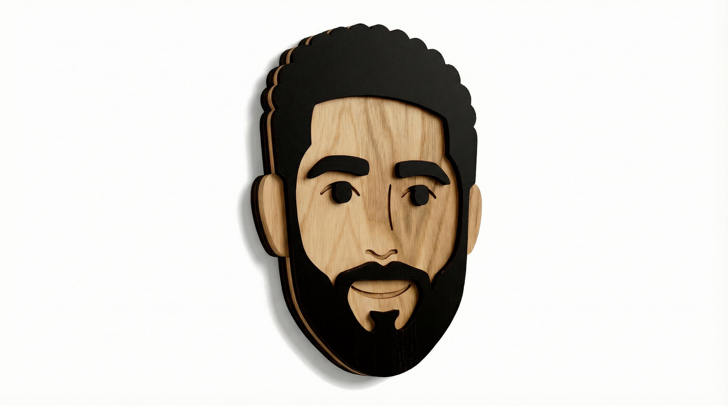 Mr. Carter – Wooden Wall Mask