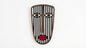 Abstract Stripe Face Mask #5  - Wooden wall decor